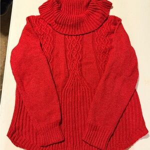 Cato Vibrant Red Cowl Neck Sweater